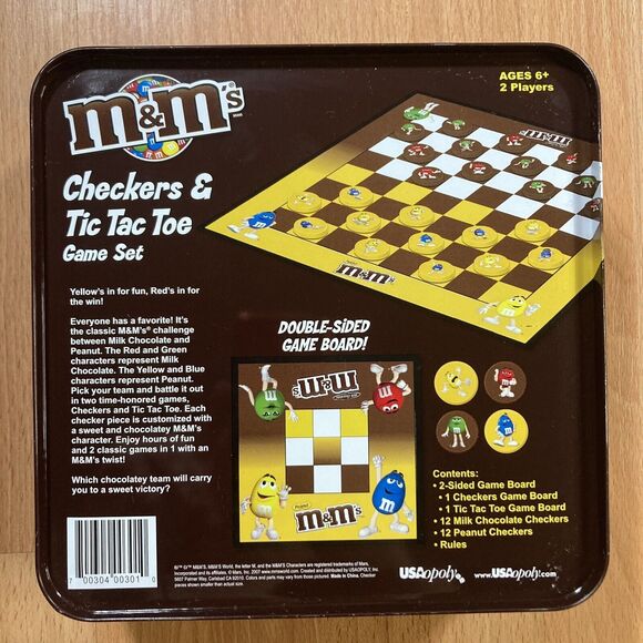 USAoploy M&M’s Checkers & Tic Tac Toe Game Set (2007) New open package - Picture 4 of 4